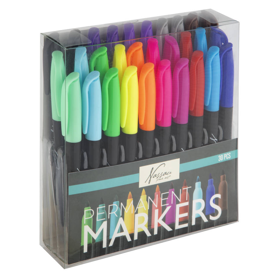 Nassau permanente markers set 30-delig