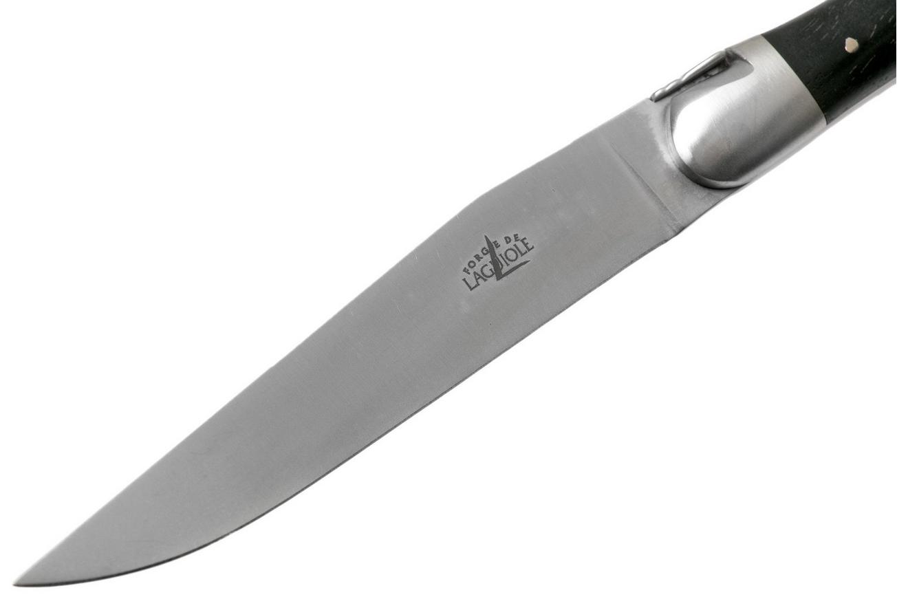 Forge de Laguiole, LAT22MINEB, 2-delige steakmessenset gematteerd, Ebbenhout