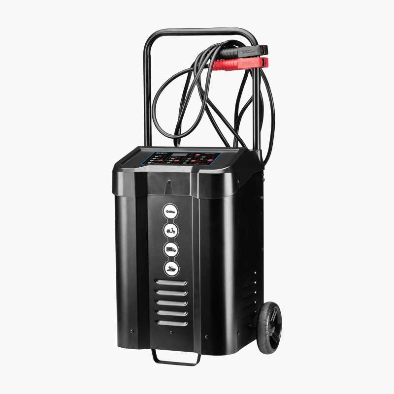 Batterilader 12/24 V, 60/30 A med starthjelp 12 V, 200 A