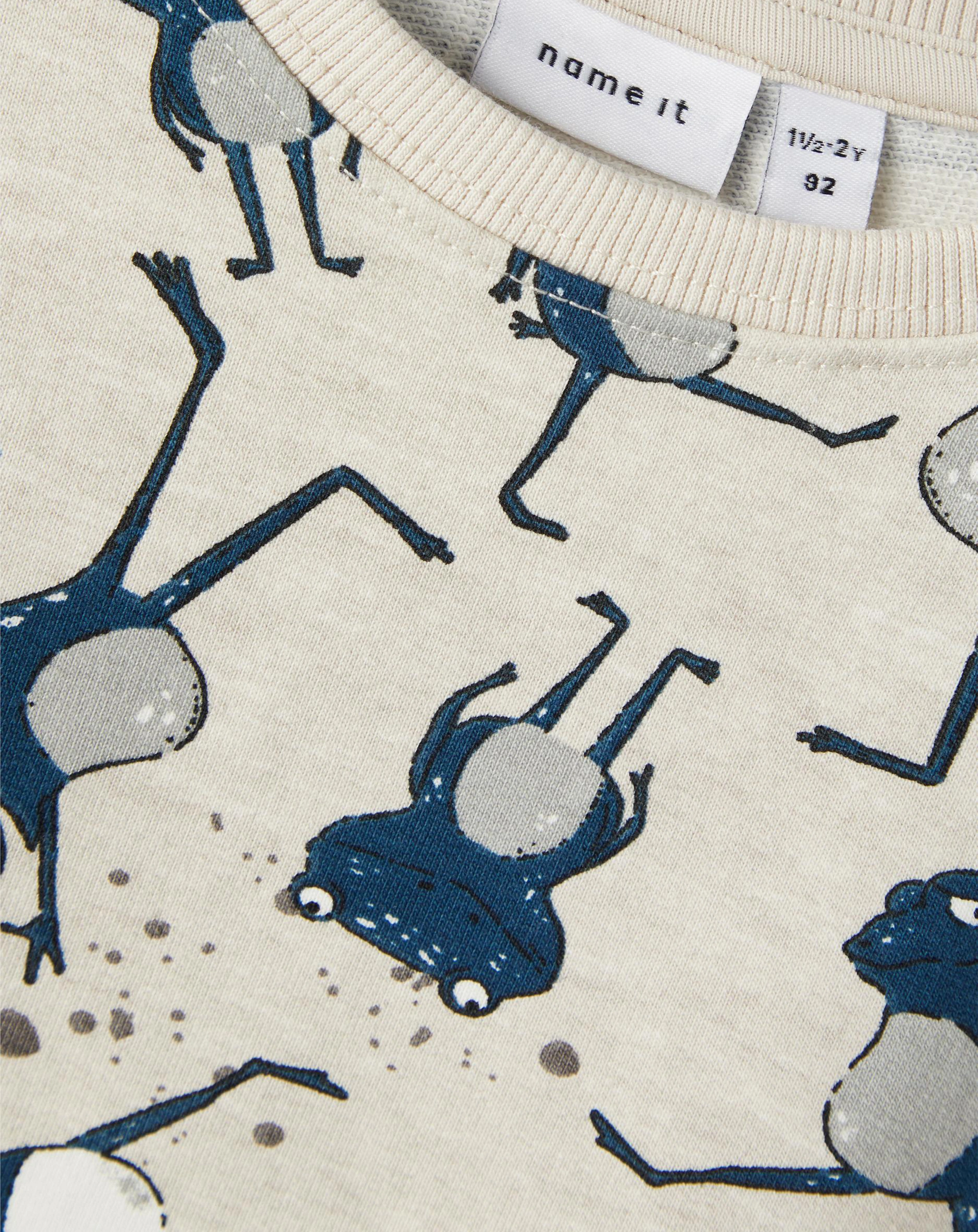 Sweatshirt NMMBUSTER in peyote melange