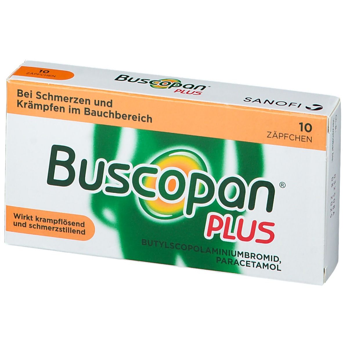 Buscopan Plus Zäpfchen bei Bauchschmerzen und Regelschmerzen