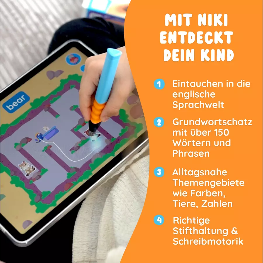 Edurino Lernspielzeug Lernfigur Edurino Figur Niki - Erstes Englisch Mehrfarbig