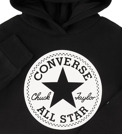 Converse Kapuzenpullover - Schwarz m. Logo