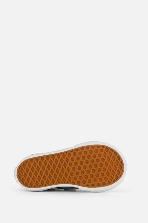Vans Old Skool V Checkerboard Sneakers zwart Leer