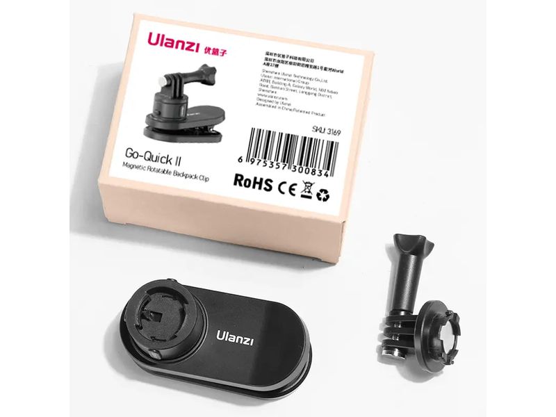 Ulanzi Backpack Strap Clip Clip für Action Cams mit Schnellverschluss