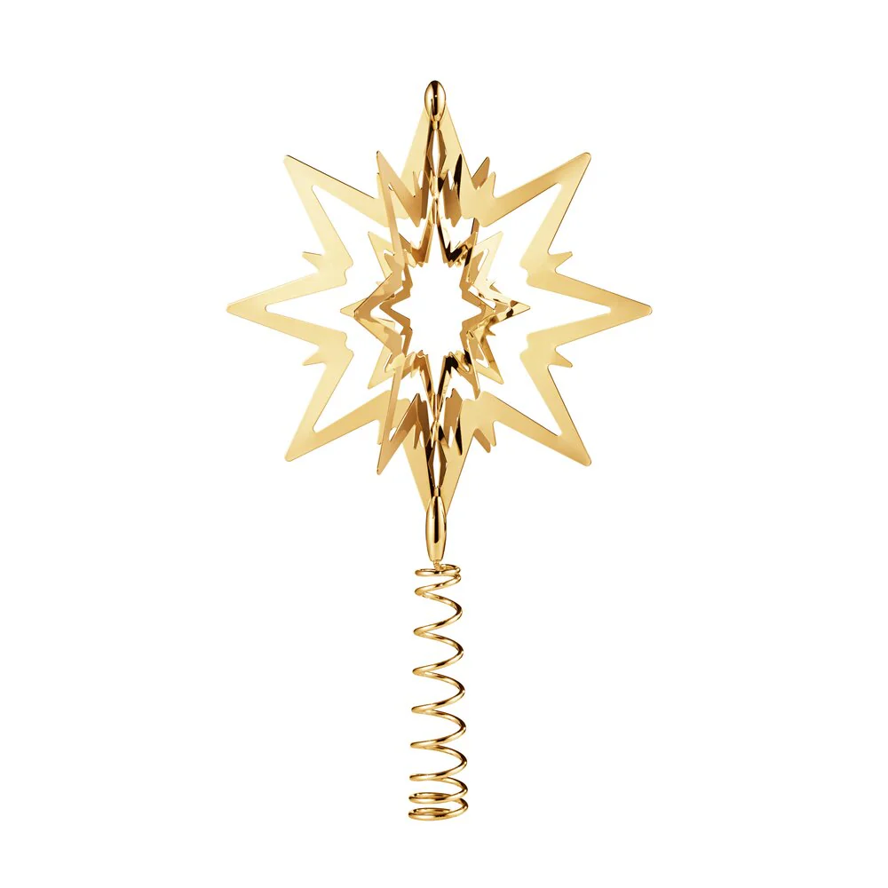 Georg Jensen  Topstjerne, stor - forgyldt