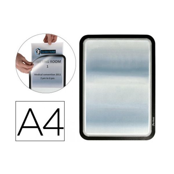Tarifold Moldura Porta Anúncios Magnética Preta - L76183