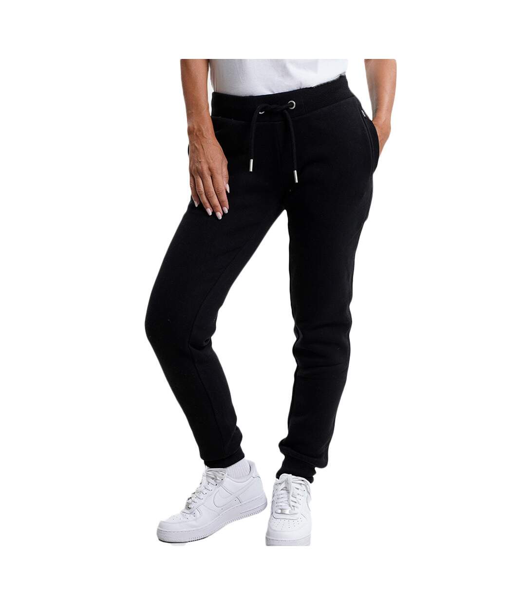 Jogging Noir Femme Superdry Vintage Logo