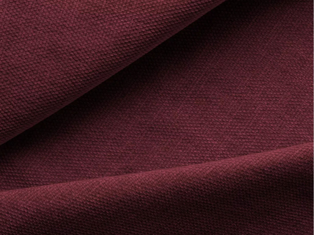Canapé modulable 4 places droit en tissu chenille - bordeaux - EKAHI