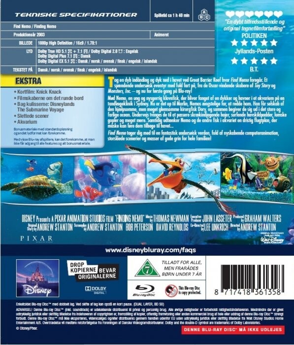 Find Nemo - Disney Pixar - Blu-Ray