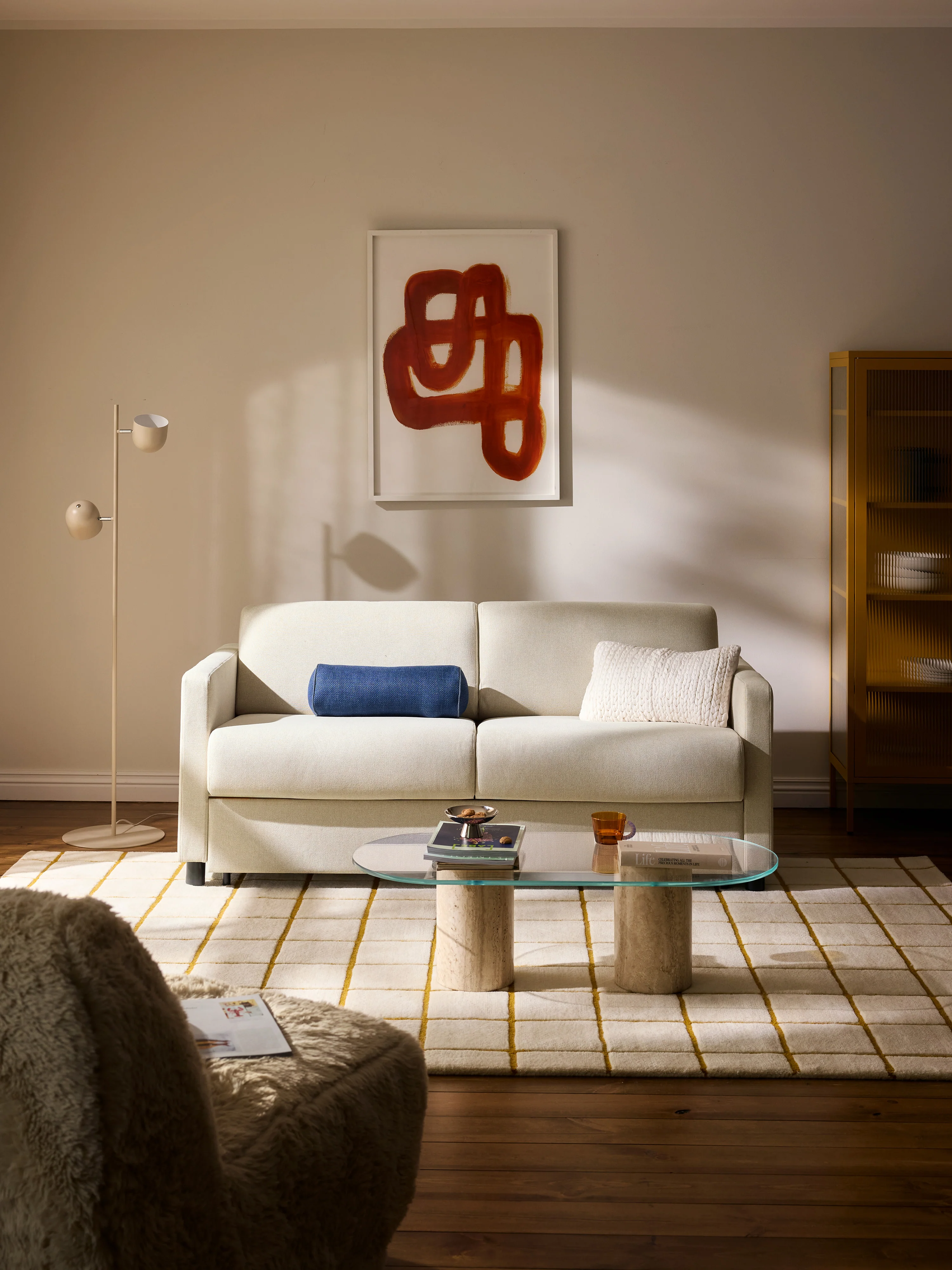 Slaapbank Morgan met matras (2-zits)