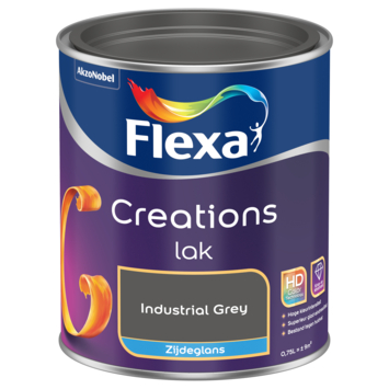Flexa Creations binnenlak zijdeglans industrial grey 750 ml