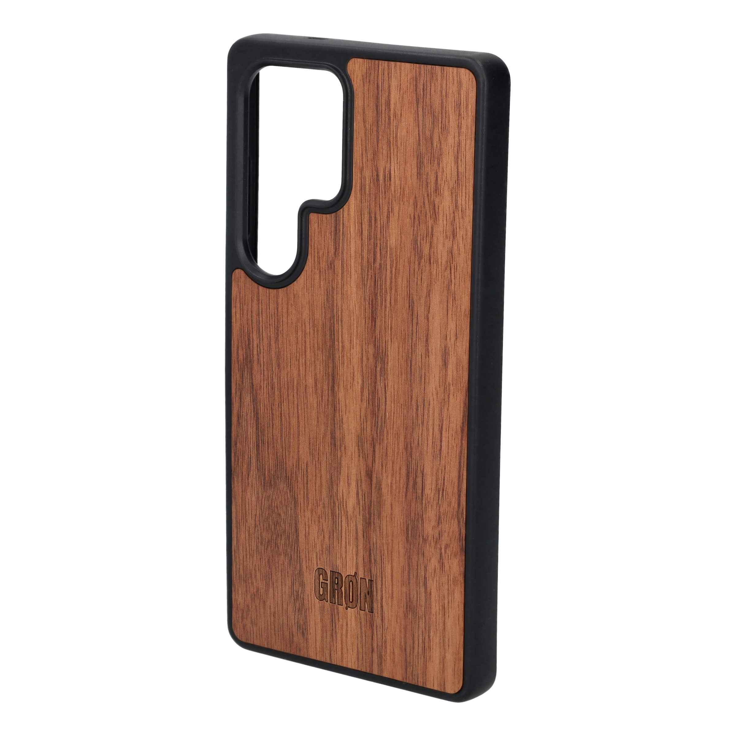 Samsung Galaxy S25 Ultra Holz Handy Hülle MagSafe Bumper Case - Walnuss