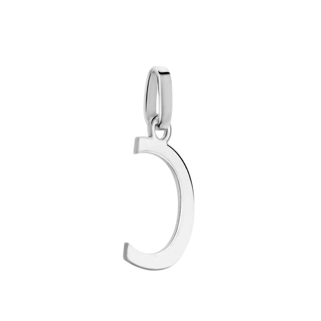 Pendentif Ionia Lettre Or Blanc