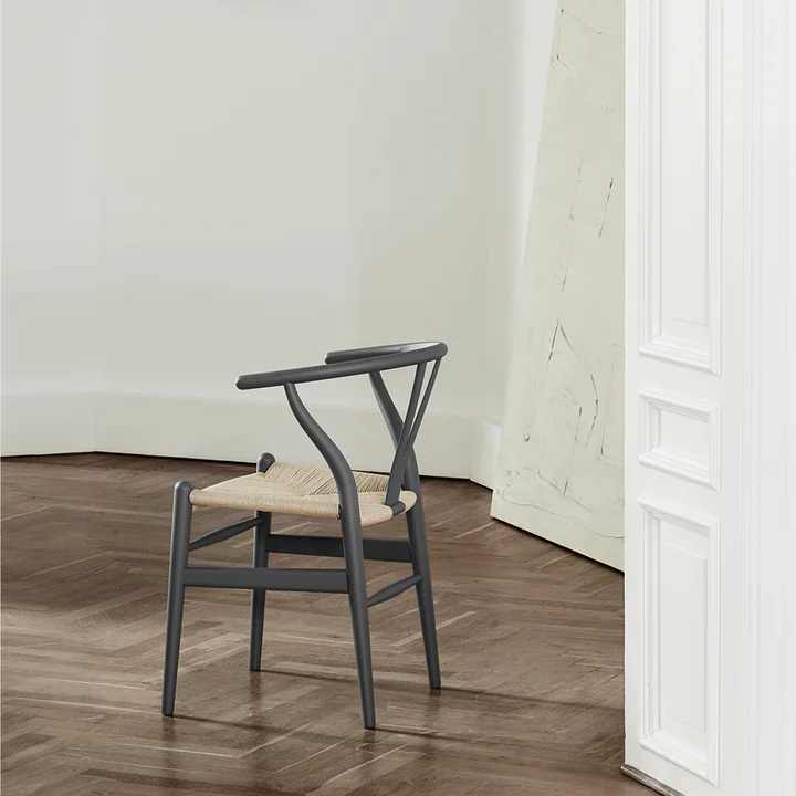 Carl Hansen - CH24 Wishbone Chair, Eiche geseift / Naturgeflecht