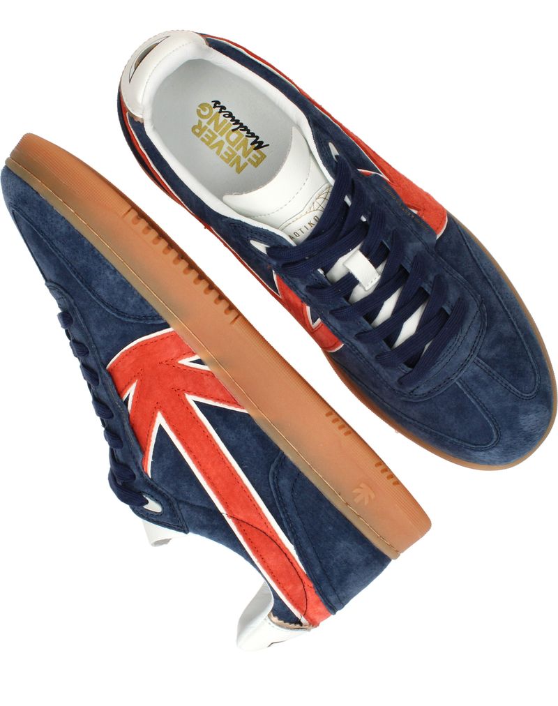 Kaotiko Boston Sneakers Blauw Heren