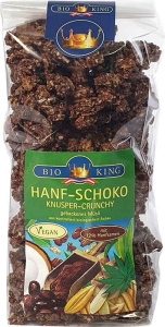 BioKing Knusper Crunchy Hanf Schoko Bio, 375 g