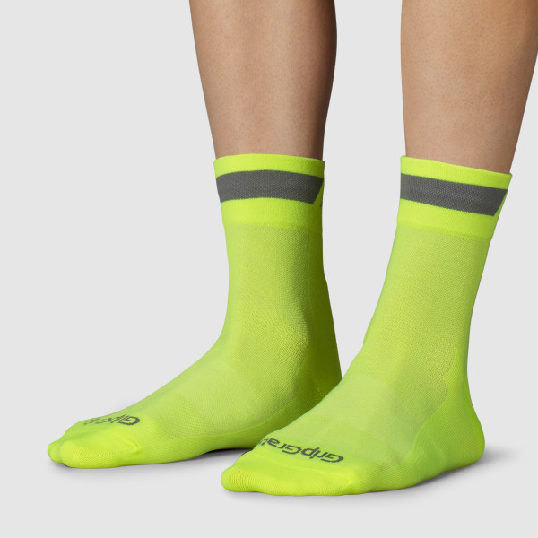 GripGrab Classic Regular Cut Cykelstrømper, HiVis