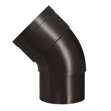 Martens bocht 45° PVC bruin mof/verjongd 60 mm