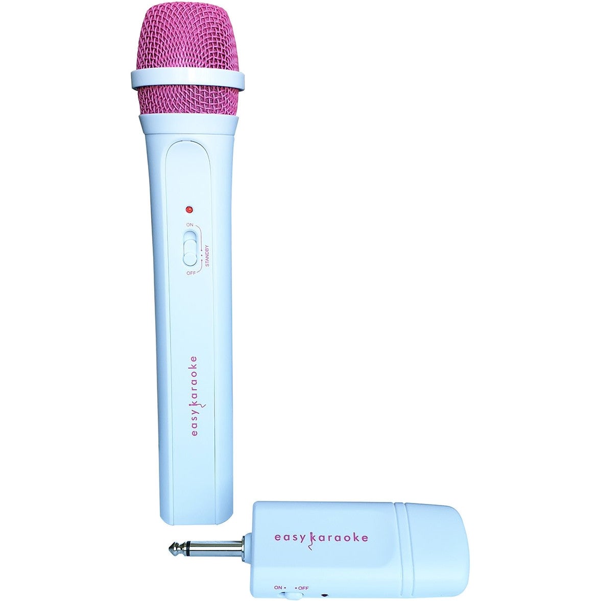 Easy Karaoke EKS717P Pink/White draadloze microfoon