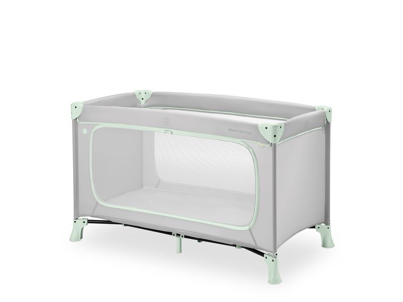 Hauck Reisebett Dream N Play Plus Dusty Mint Komfortables Reisebett und Laufstall zugleich