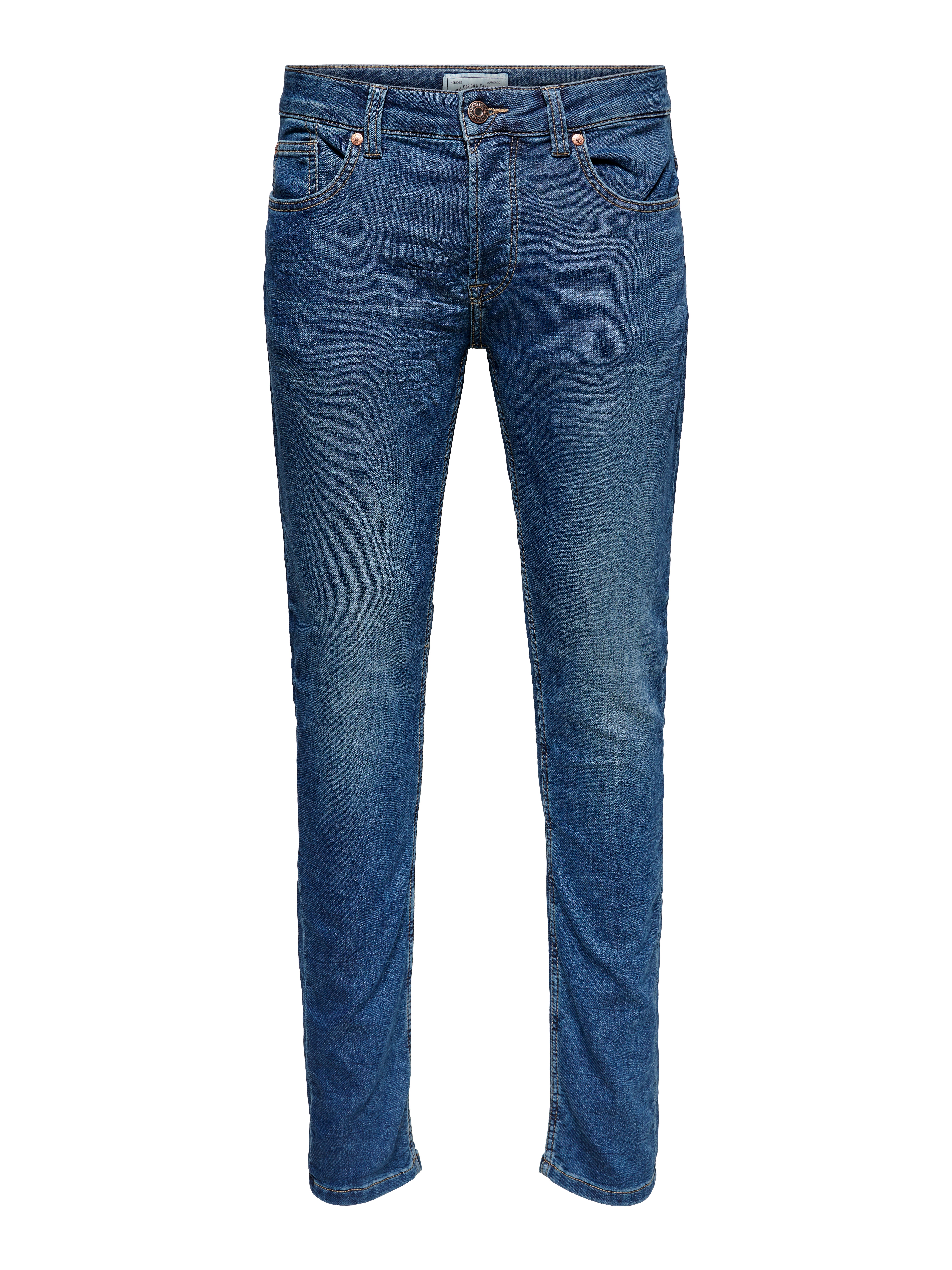 ONSLOOM Mid Rise Slim Fit Jeans Blue Denim
