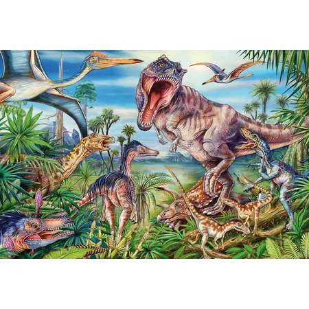 Schmidt Spiele KinderPuzzle - Bei den Dinosauriern, 60 Teile