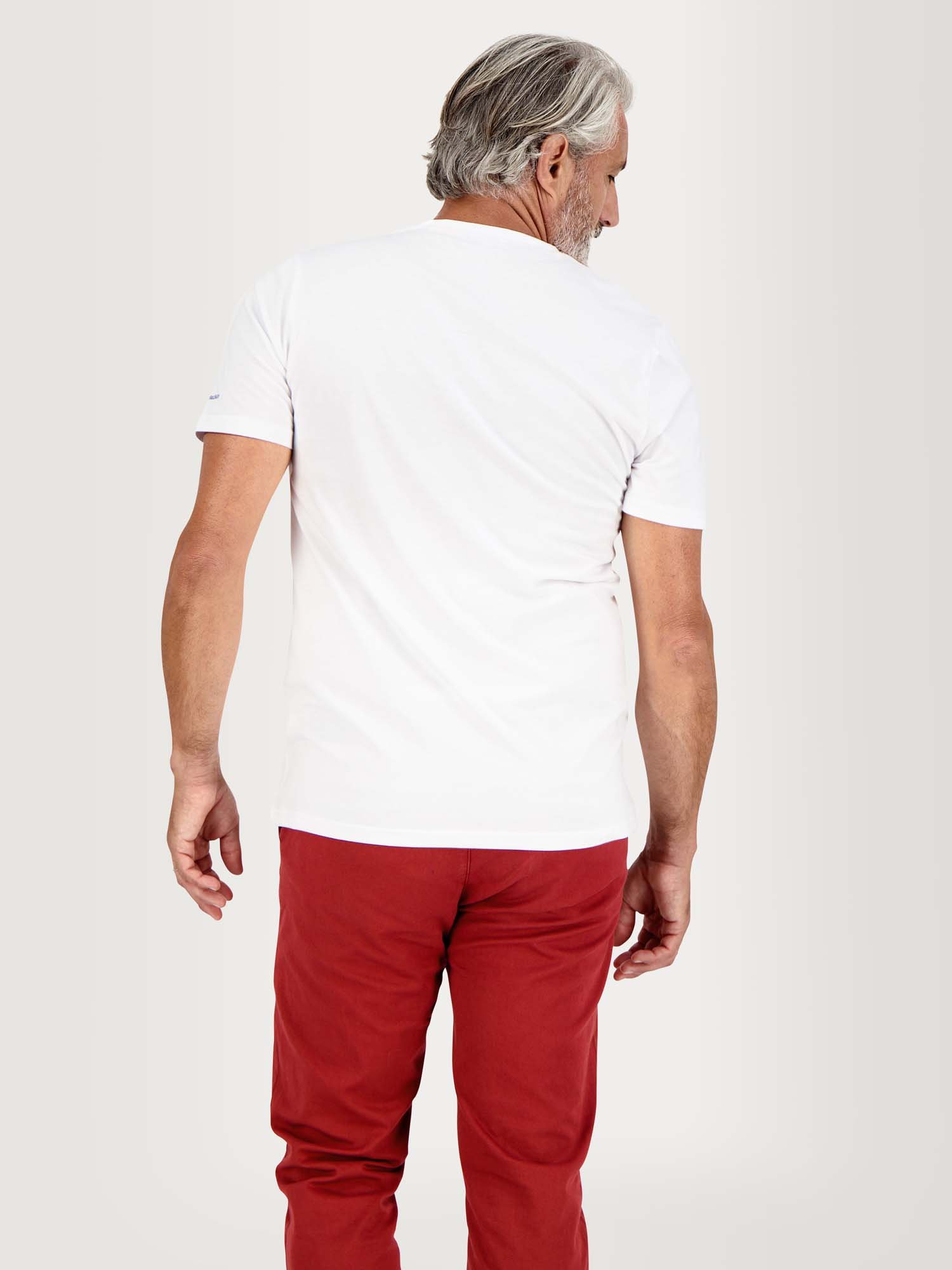 Tee Shirt Homme Manches Courtes Coton Biologique Blanc
