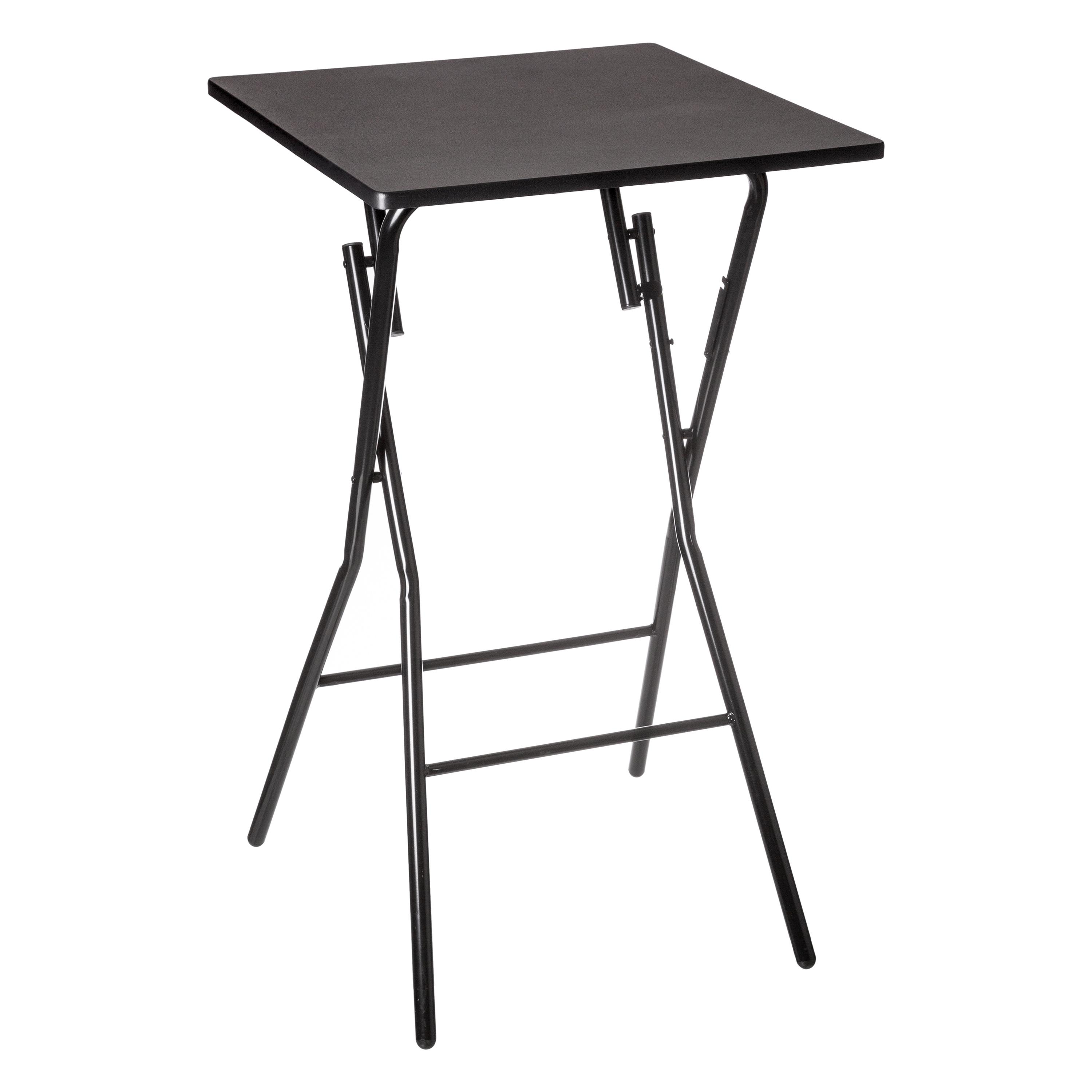 TABLE BAR PLIANTE 60X60CM NOIR