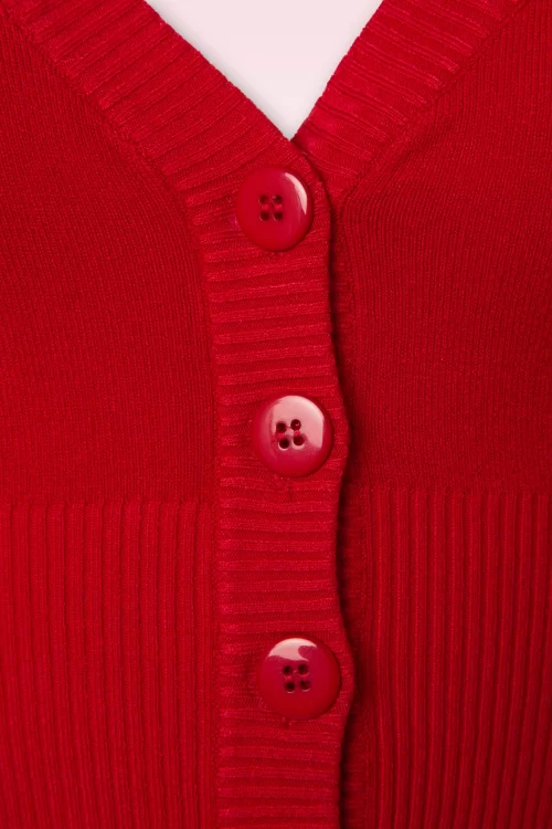 Banned Retro Overload vest in lippenstiftrood