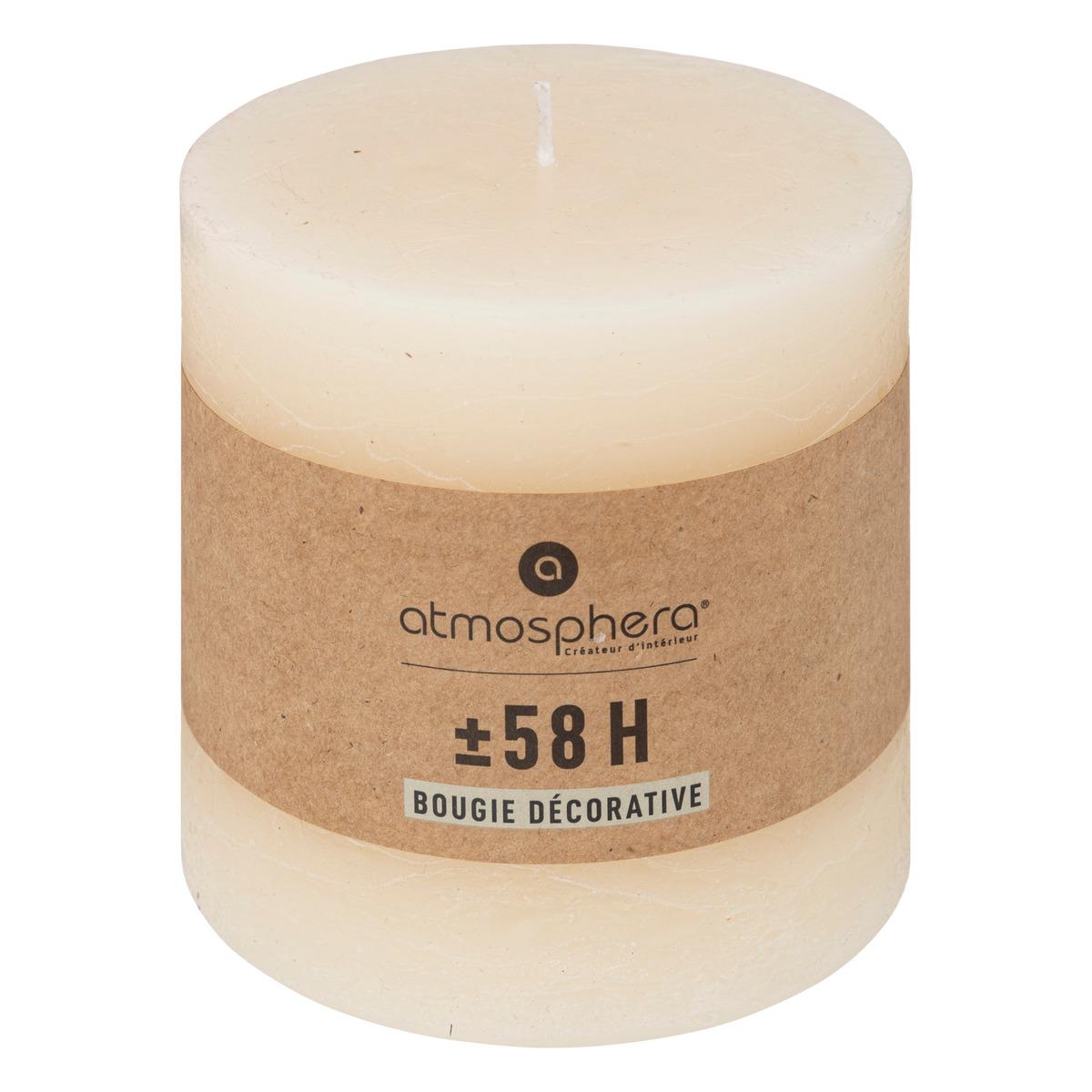 BOUGIE ROND OLIA IVOIRE D.10X10CM
