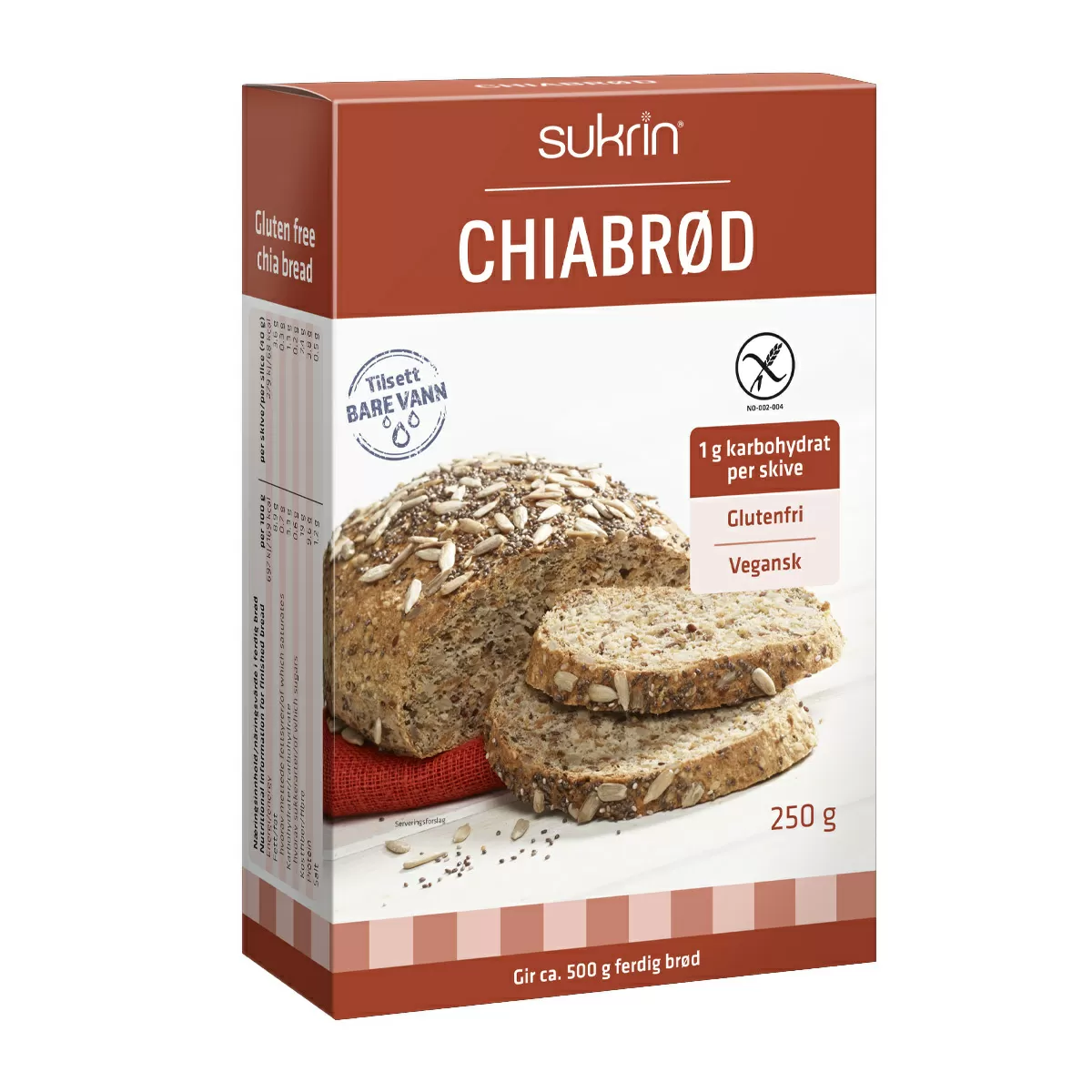 Sukrin Chiabrød  - 250g
