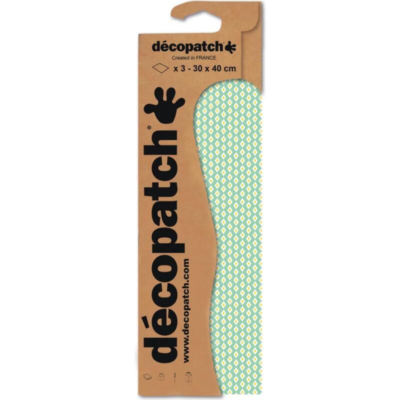 Pochette 3 Feuilles Identiques Ref 734 - Vert
