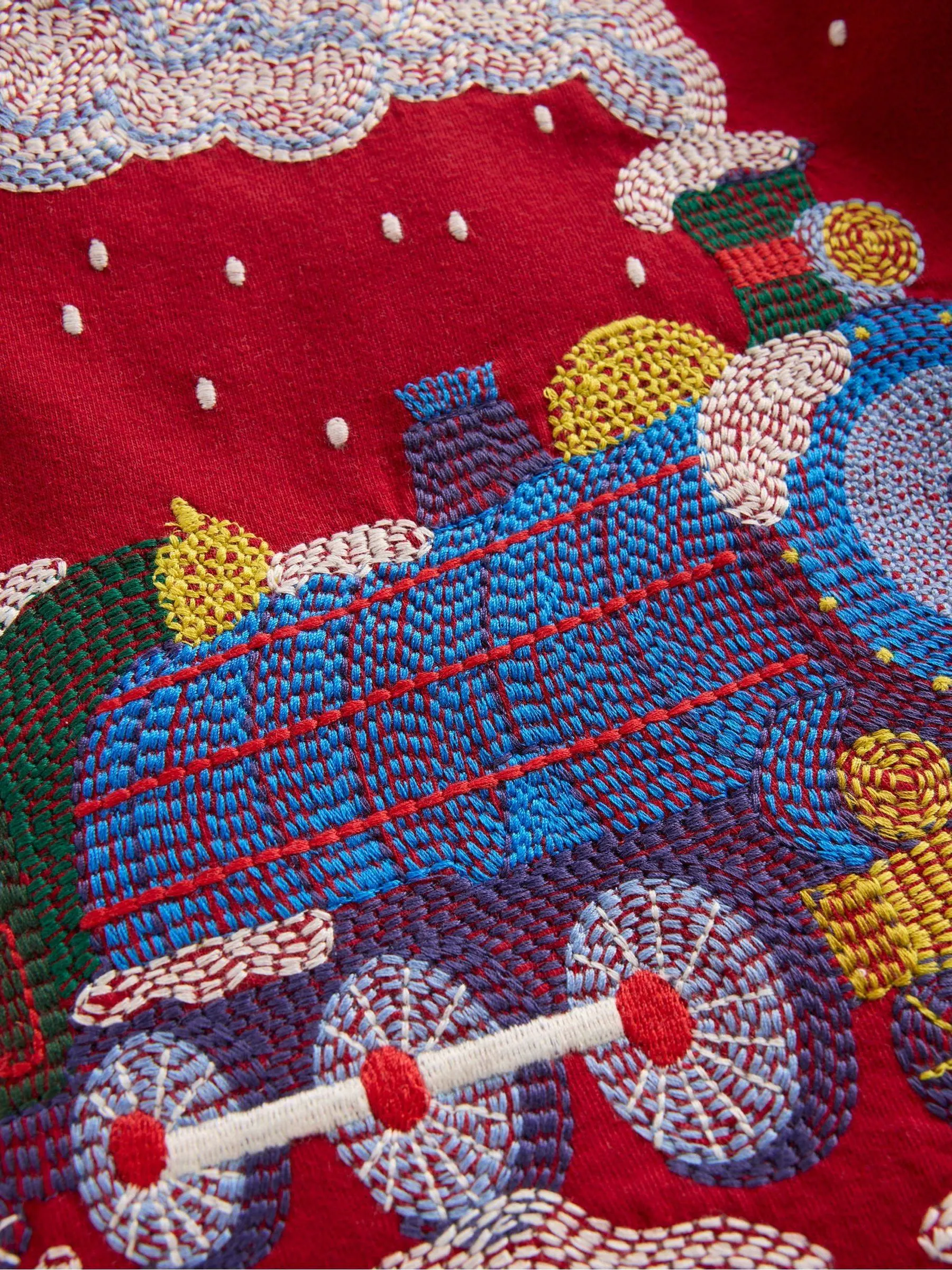 Rood - Boden Superstitch Sleeved T-Shirt