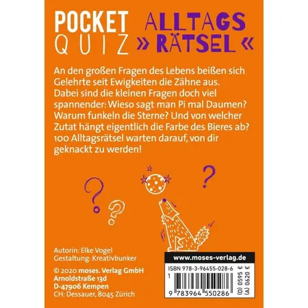 moses.Pocket Quiz Alltags Rätsel