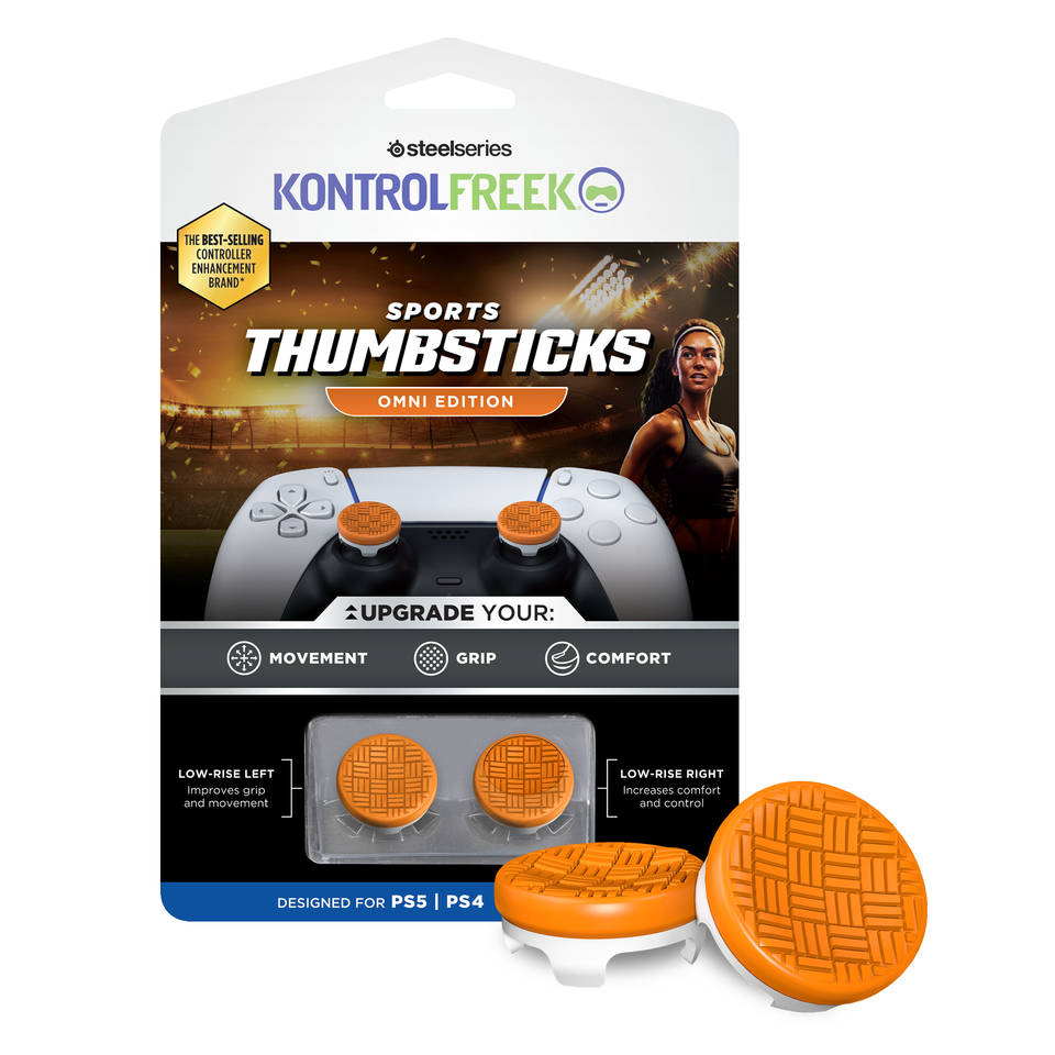 KontrolFreek Sports Omni Thumbsticks PS4 + PS5 - oranje/wit