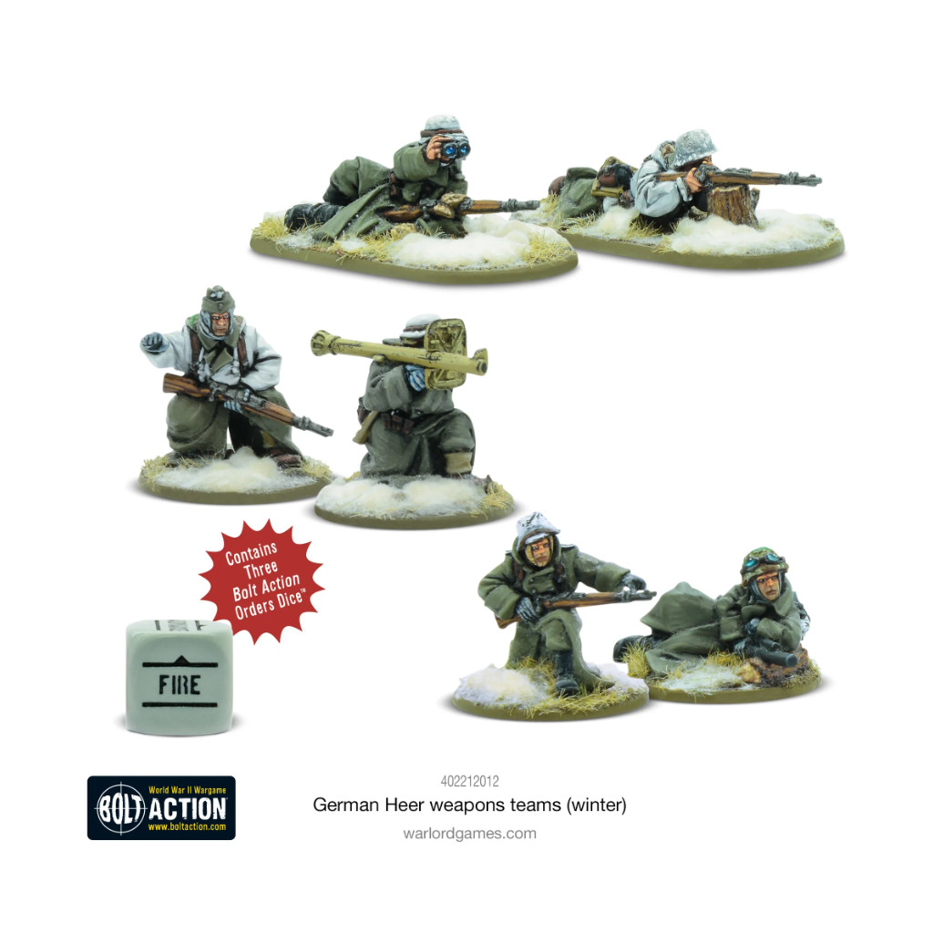 Bolt Action - German Heer (Winter) Weapons Teams