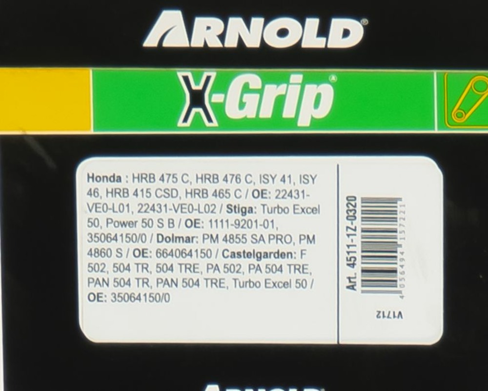 Courroie trapézoïdale x-grip v de type z 32