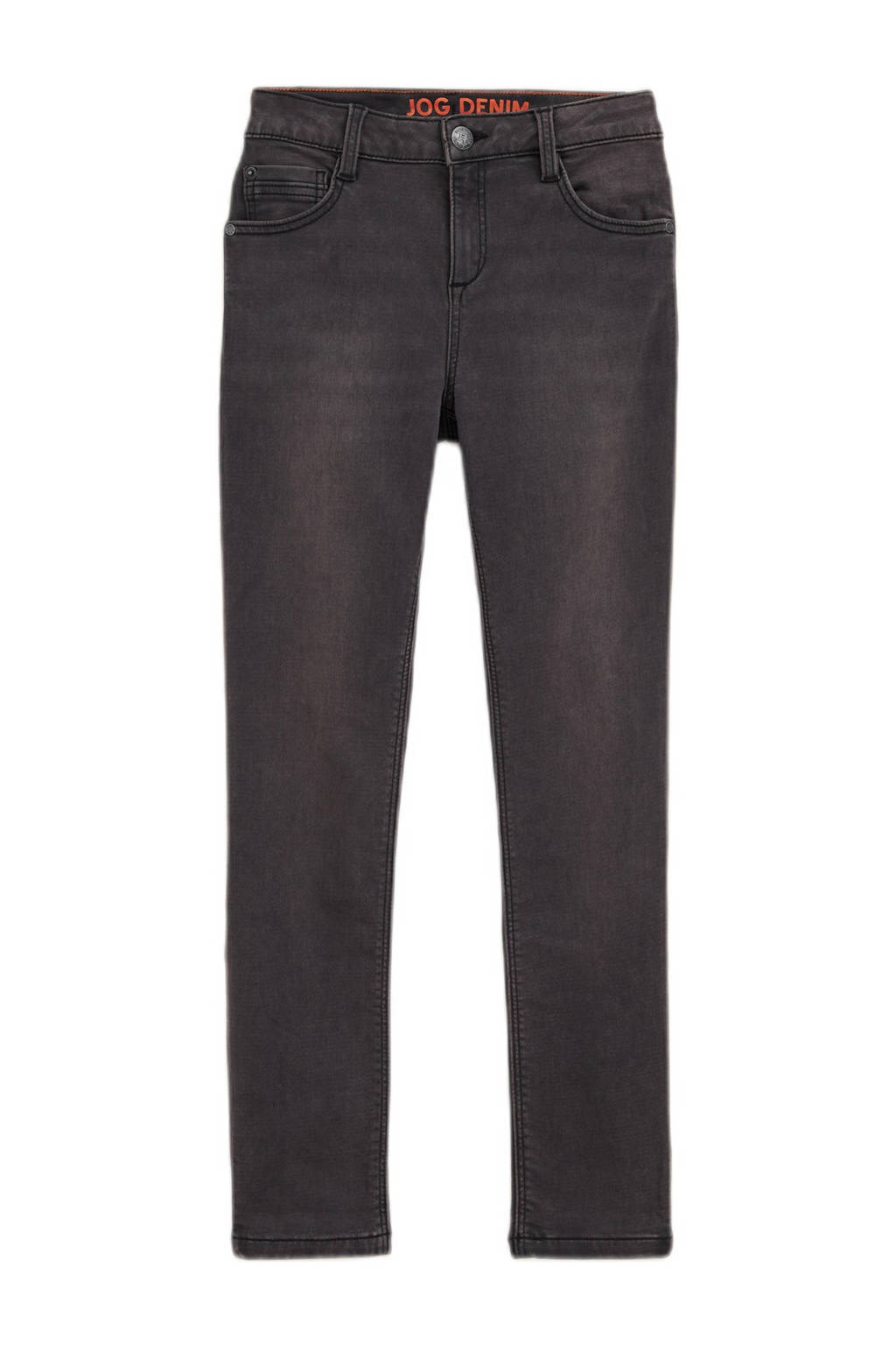 WE Fashion tapered fit jeans black faded