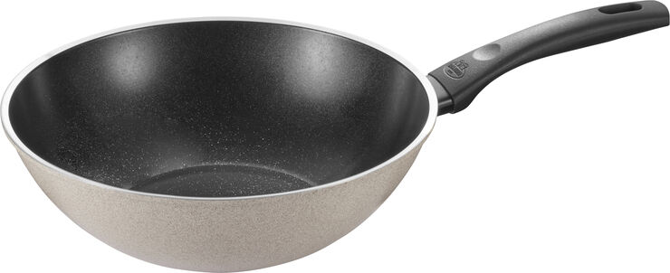 Ballarini Ledro Wok 28 Beige Rund Aluminium Beige