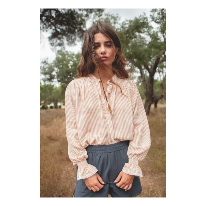 Marlot Paris Blouse Gaze de Coton Peony - Collection Femme | Beige