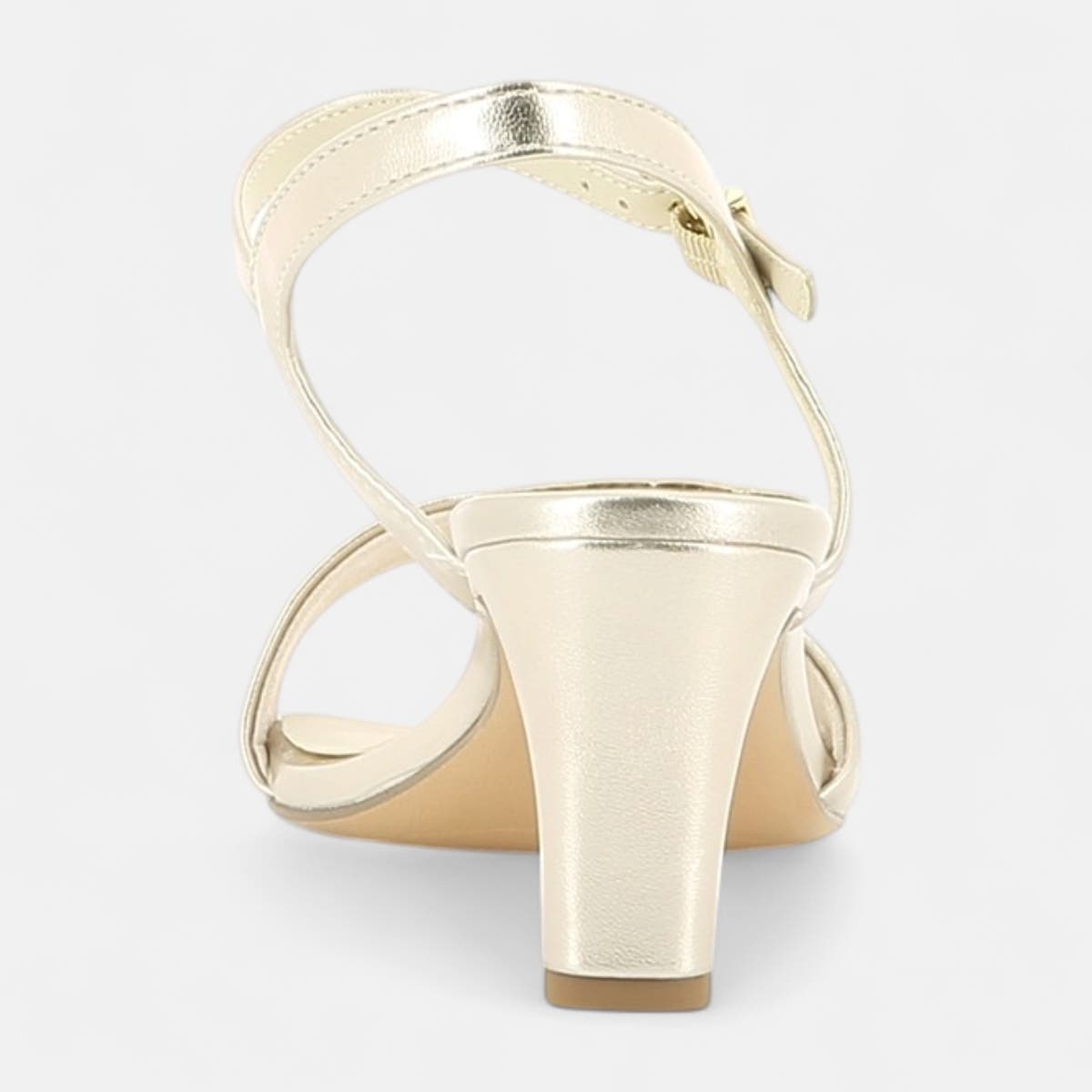 Nu-pieds à talon Femme or