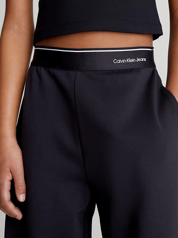 Calça de fato de treino Milano em malha com pernas largas
