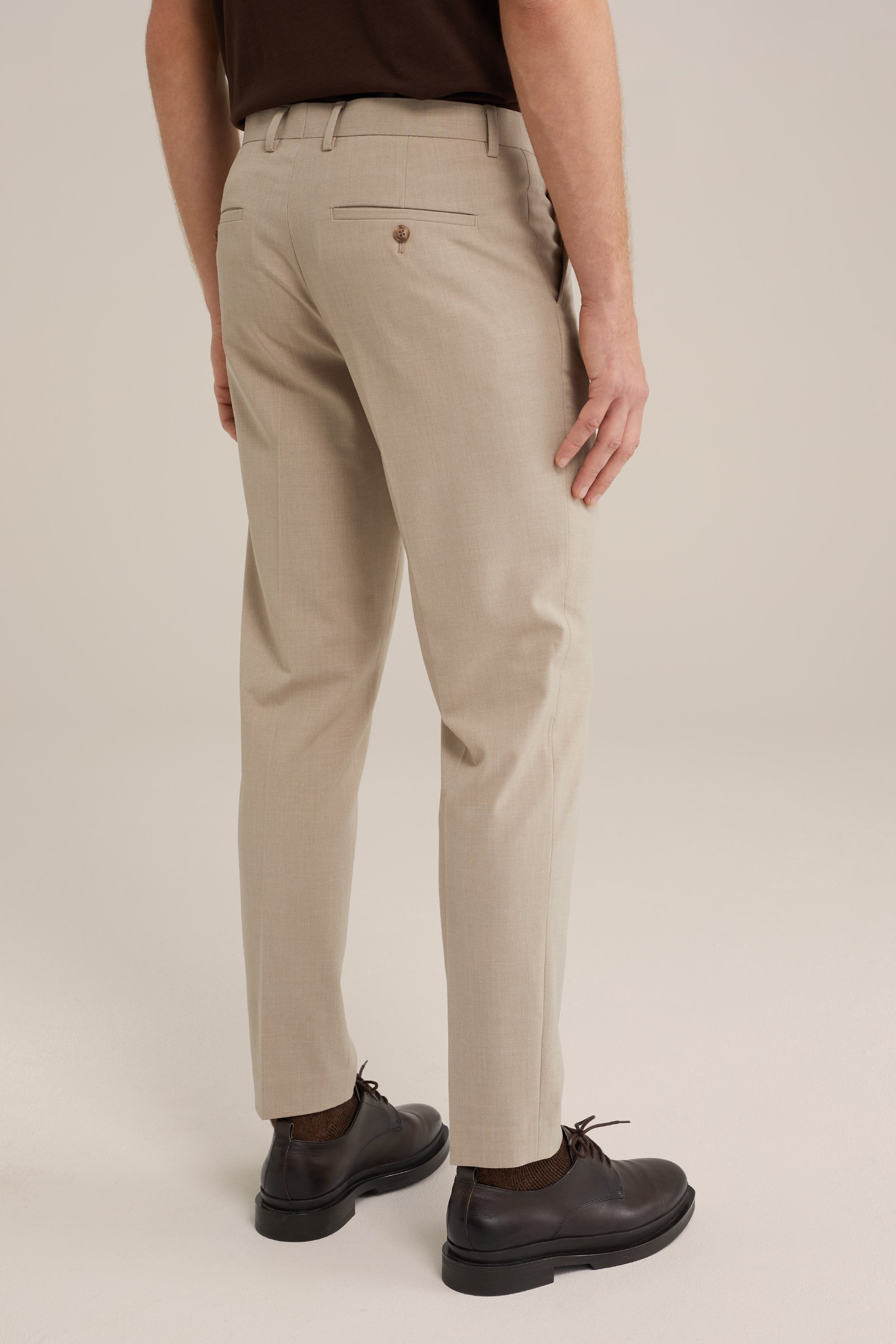 slim fit pantalon Fundamentals Beige