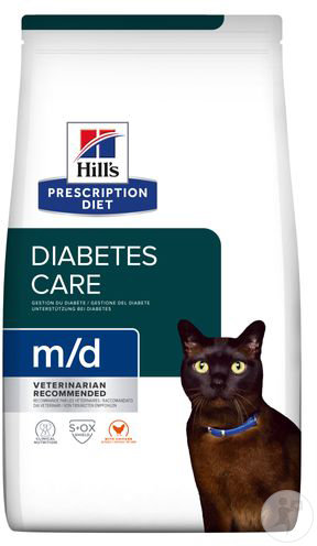 Hill's Pet Nutrition Prescription Diet Diabetes/Weight Management M/D Feline Au Poulet 1,5kg