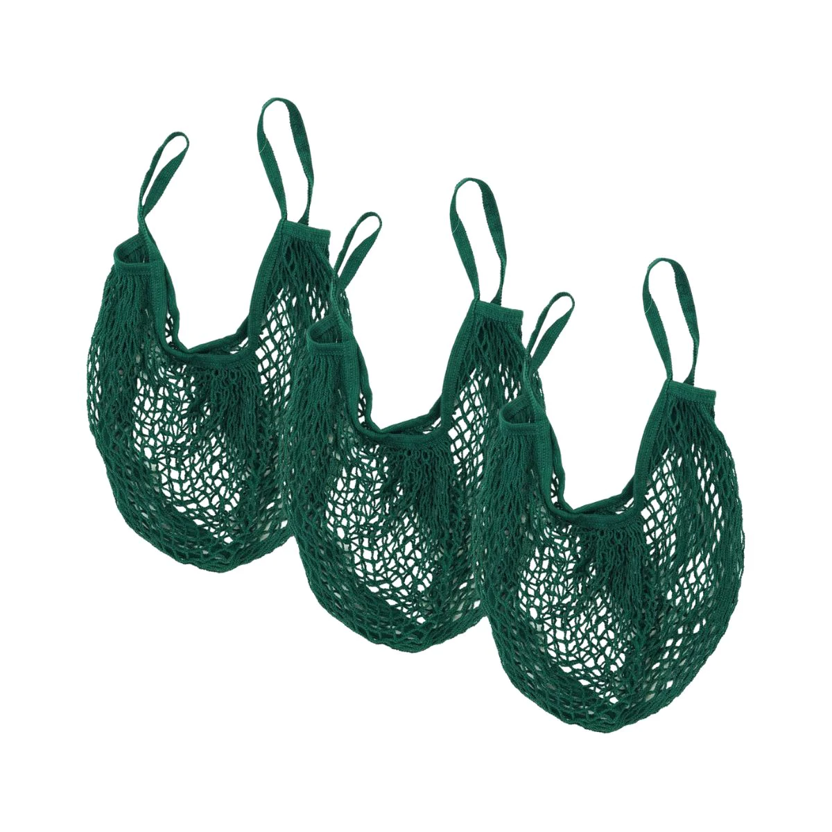 Lot de 3 sacs à provisions type filet de course Fackelmann Eco Friendl