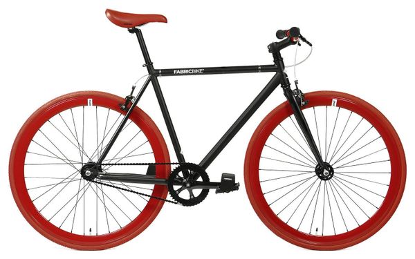 FabricBike Original -  Vélo Fixie 28  Matte Black et Red S-49cm
