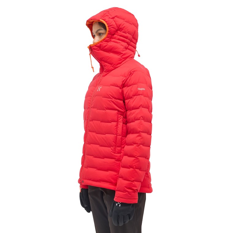 Haglöfs Spitz Down Hood Women Bright Red