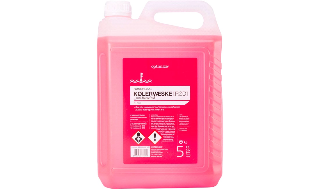 Kølervæske Rød 5L Optimize