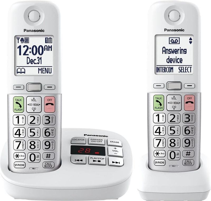 Panasonic KX-TGU432EXW Digitale Draadloze Telefoon - Wit - Met Automatisch Antwoordapparaat
